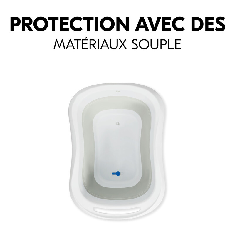 Baignoire pliable avec siège Wash N Fold L Hauck matériaux