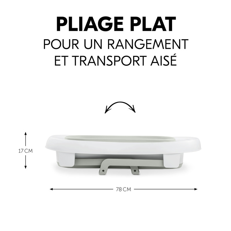 Baignoire pliable avec siège Wash N Fold L Hauck pliage
