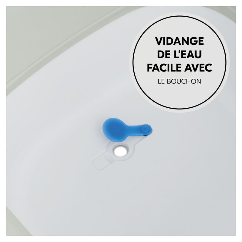 Baignoire pliable avec siège Wash N Fold L Hauck vidange