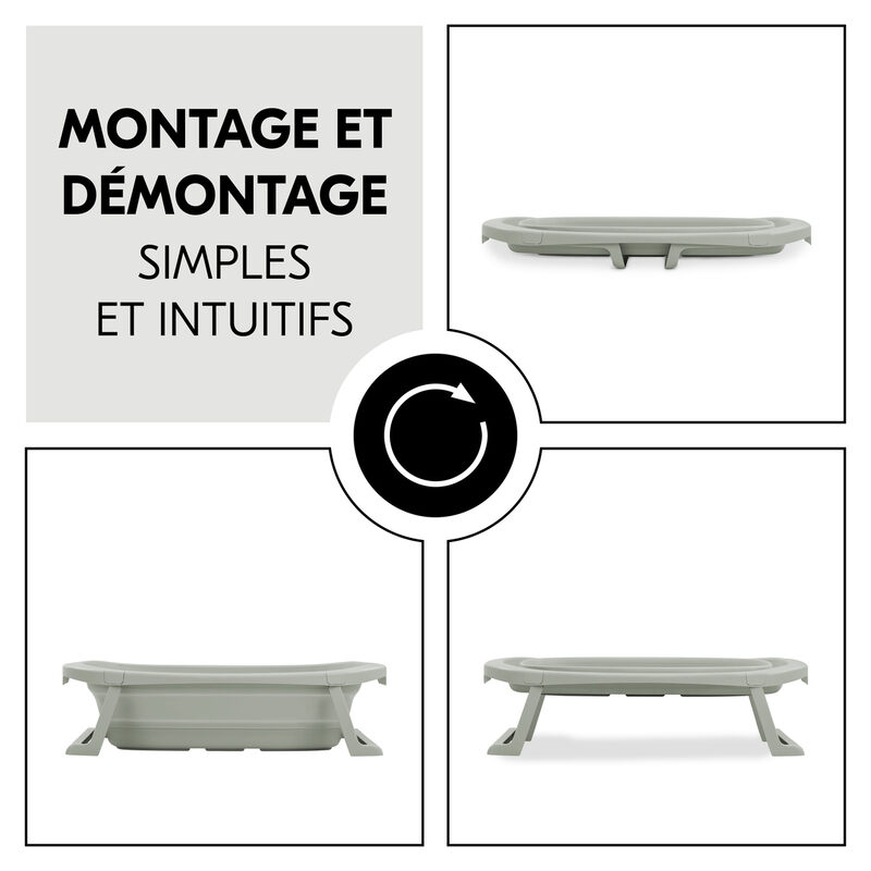 Baignoire pliable Wash N Fold M Hauck montage