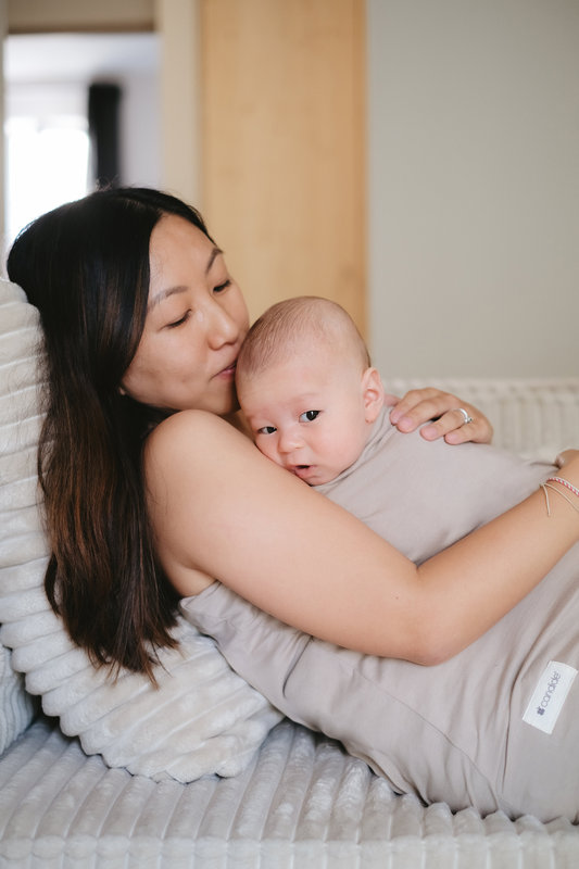 Bandeau de peau à peau tube Beige L/XL Candide lifestyle 1