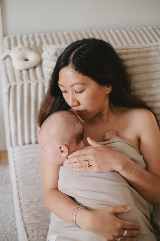 Bandeau de peau à peau tube Beige L/XL Candide lifestyle 3