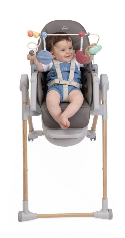 Barre de jeu Arc-en-ciel chaises Polly Armonia Chicco face
