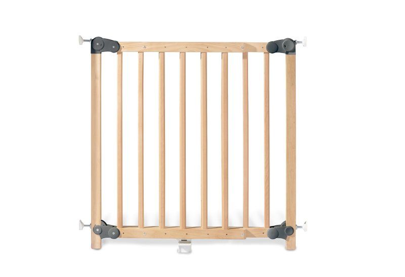 Barriere Securite Bebe Sans Percage Baby Lock Premium Nature Bois 69 5 106 5 Cm Pinolino Bambinou