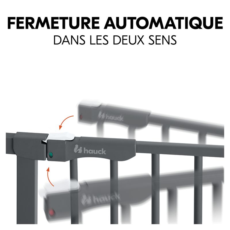 Barrière de sécurité Clear Step Autoclose 2 Hauck ouverture