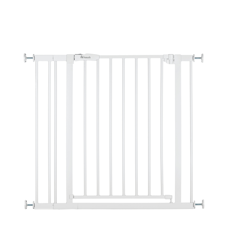Barrière de sécurité Open N Stop​ 2 avec extension 9 cm Blanc  Hauck face