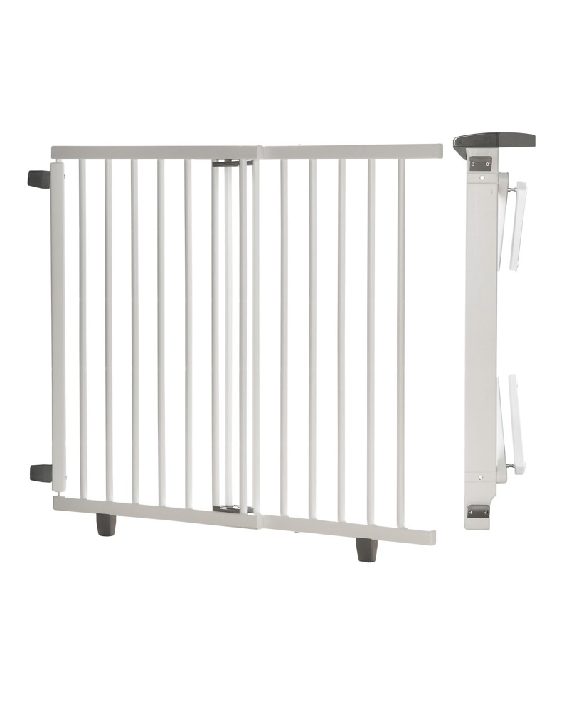 Barrière de sécurité plus pour porte 58-93 cm 65-105 cm en bois blanc Geuther