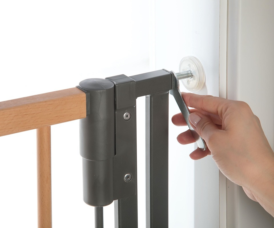 Barriere Escalier Easylock Wood Plus Geuther Bambinou