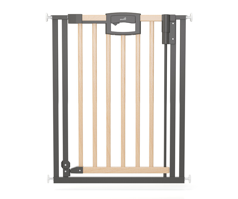 Barrière de sécurité Easylock Wood plus 68 - 76 cm naturel sans percer Geuther