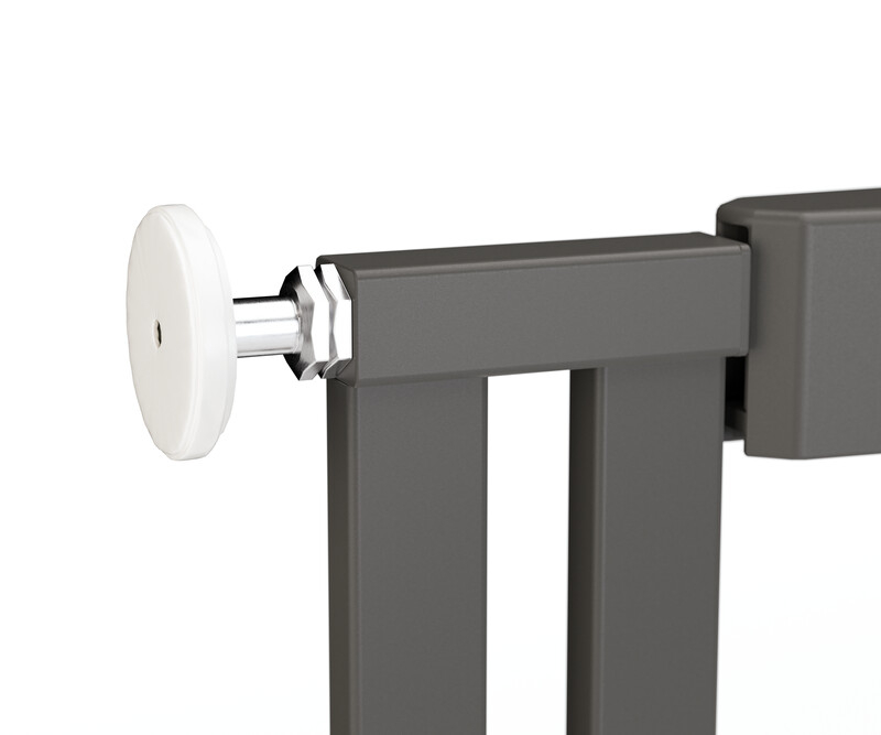 Barrière de sécurité Easylock Wood plus 68 - 76 cm naturel sans percer Geuther coté