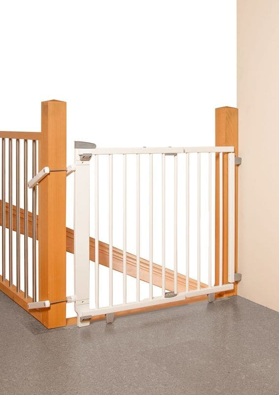 Barrière de sécurité plus pour escalier 67-107 cm en bois Geuther Escalier