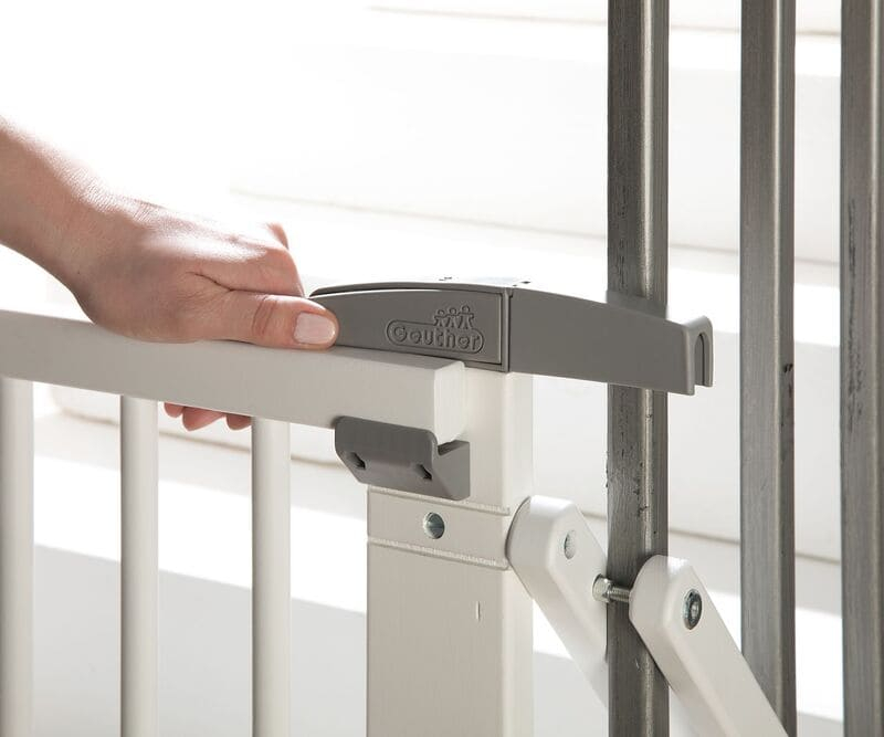 Barrière de sécurité plus pour escalier 67-107 cm en bois Geuther Utilisation