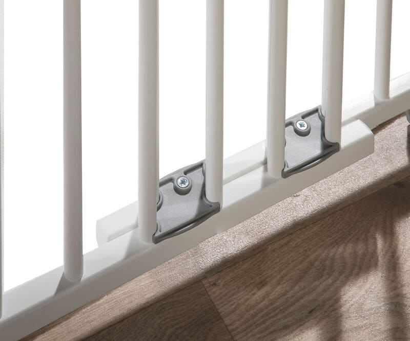 Barrière de sécurité plus pour escalier 67-107 cm en bois Geuther Vis