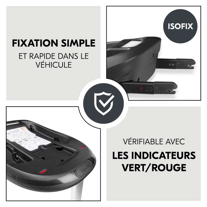 Base i-Size Drive N Care noir Hauck fixation