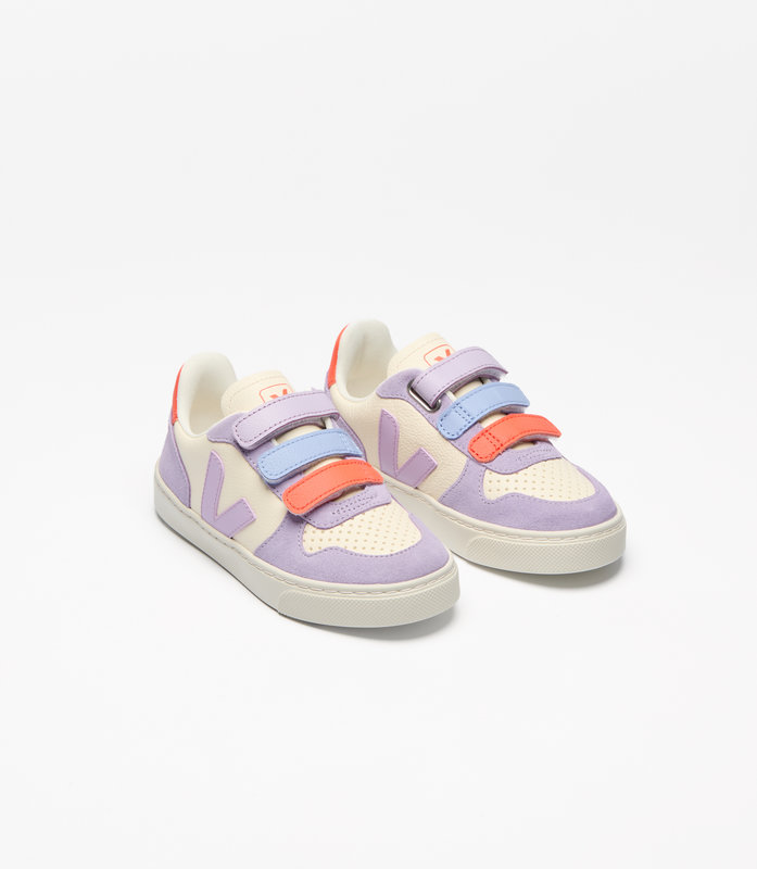 Basket Small V-10 Leather Cashew Multico Orchid Taille 24 Veja côté