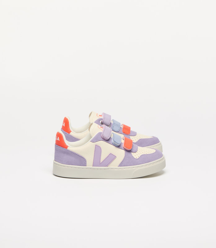 Basket Small V-10 Leather Cashew Multico Orchid Taille 24 Veja profil 