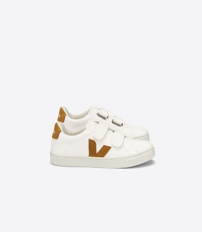 Baskets Small Esplar Extra White Camel Veja cote