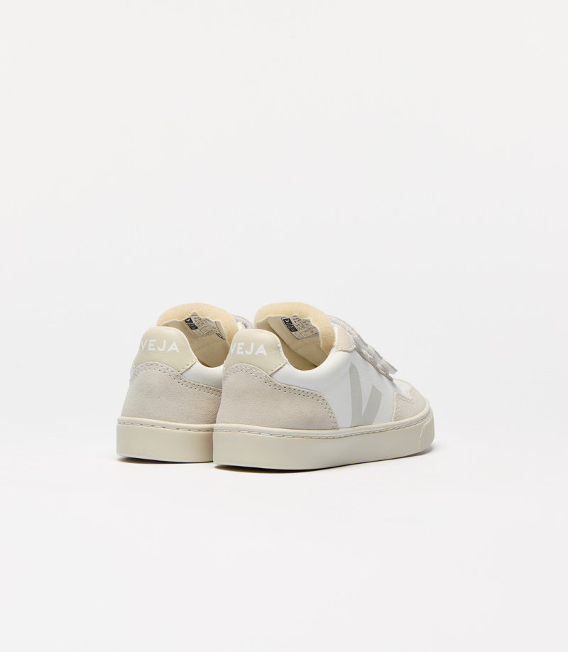 Baskets Small V-90 O.T. Leather Extra-White Natural Veja dos