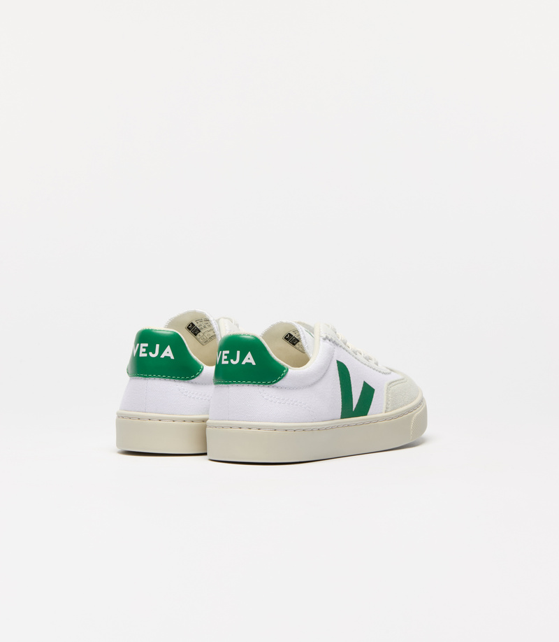 Baskets Small Volley Canvas White Emeraude Veja dos