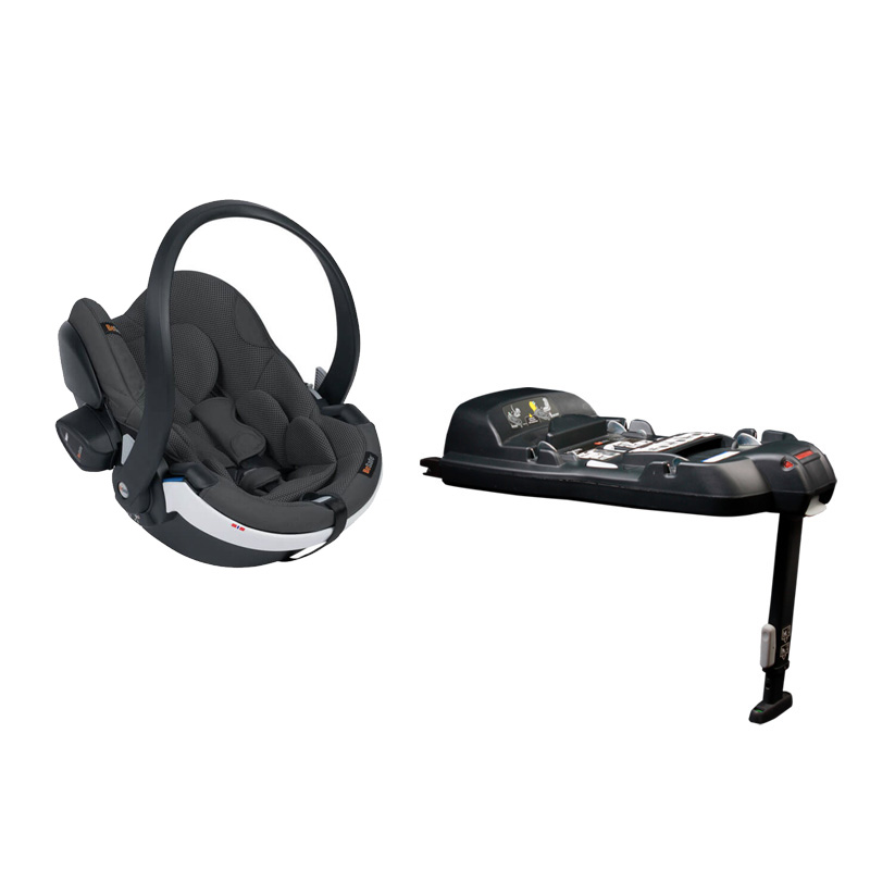 Pack Siège-auto iZi Go Modular X2 i-Size groupe 0+ Anthracite Mesh + Base BeSafe cover