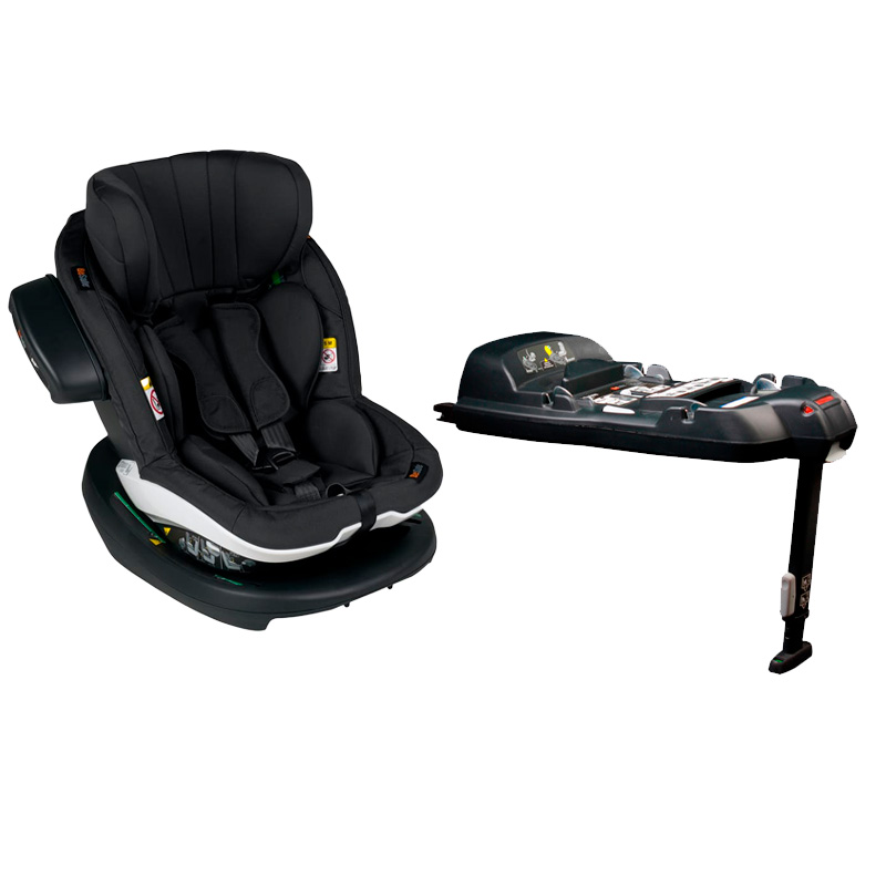 Pack Siège-auto iZi Modular i-Size RF X1 Fresh Black Cab + base isofix BeSafe cover