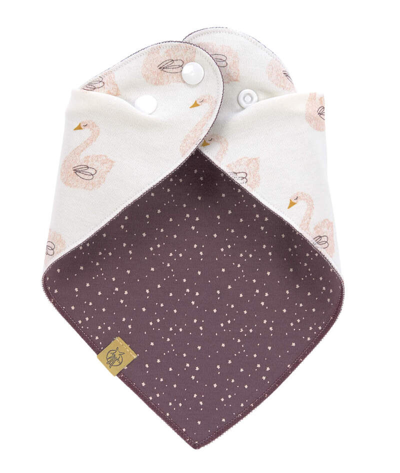 Bavoir bandana en mousseline de coton Lassig Fermeture