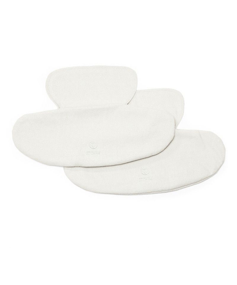 Bavoir Blanc pour porte bébé MyCarrier Stokke sans logo