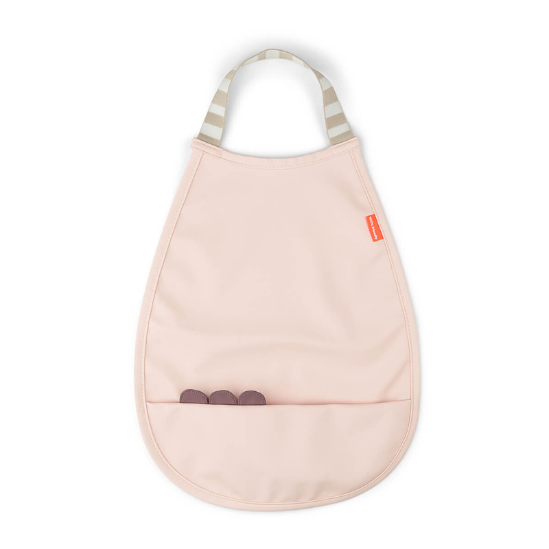 Bavoir élastique Croco Rose Done by Deer produit face