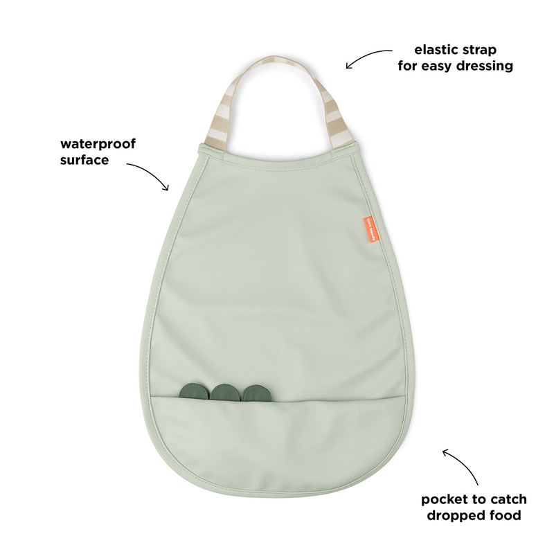 Bavoir élastique Croco Vert Done by Deer information
