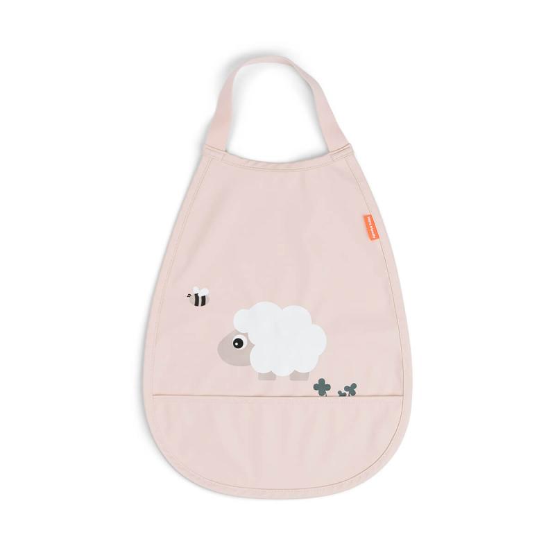 Bavoir élastique Tiny farm Rose DONE BY DEER produit