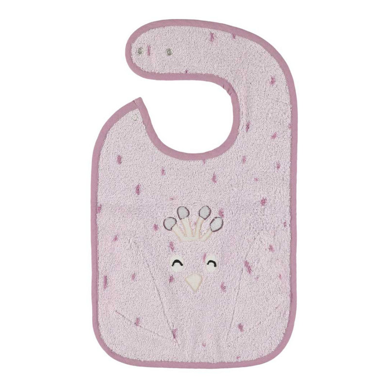 Bavoir en coton bio Mrs. Peacock Trixie arrière