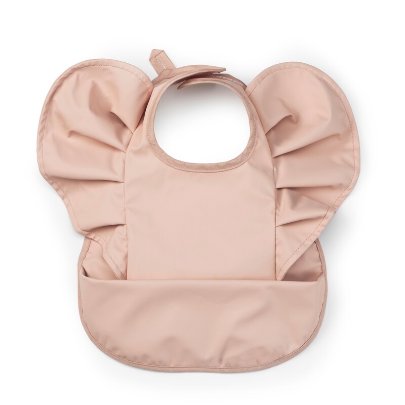 Bavoir - Powder Pink Elodie produit face