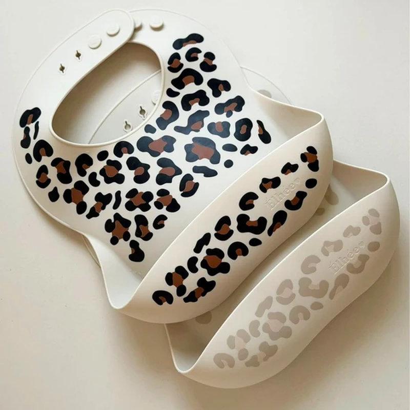 Bavoir Silicone avec Récupérateur Graouu ELHÉE graouu et graouu sand