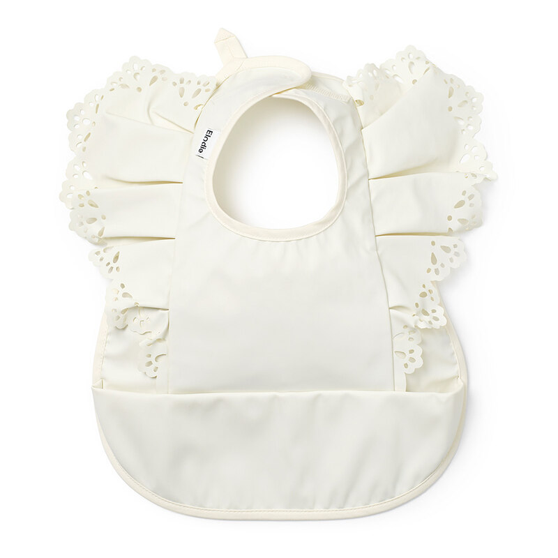 Bavoir - Vanilla White Elodie produit face