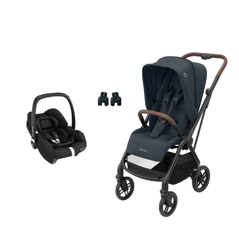 Maxi-Cosi - Bébé Confort Poussette Ultra Compacte Leona Noir