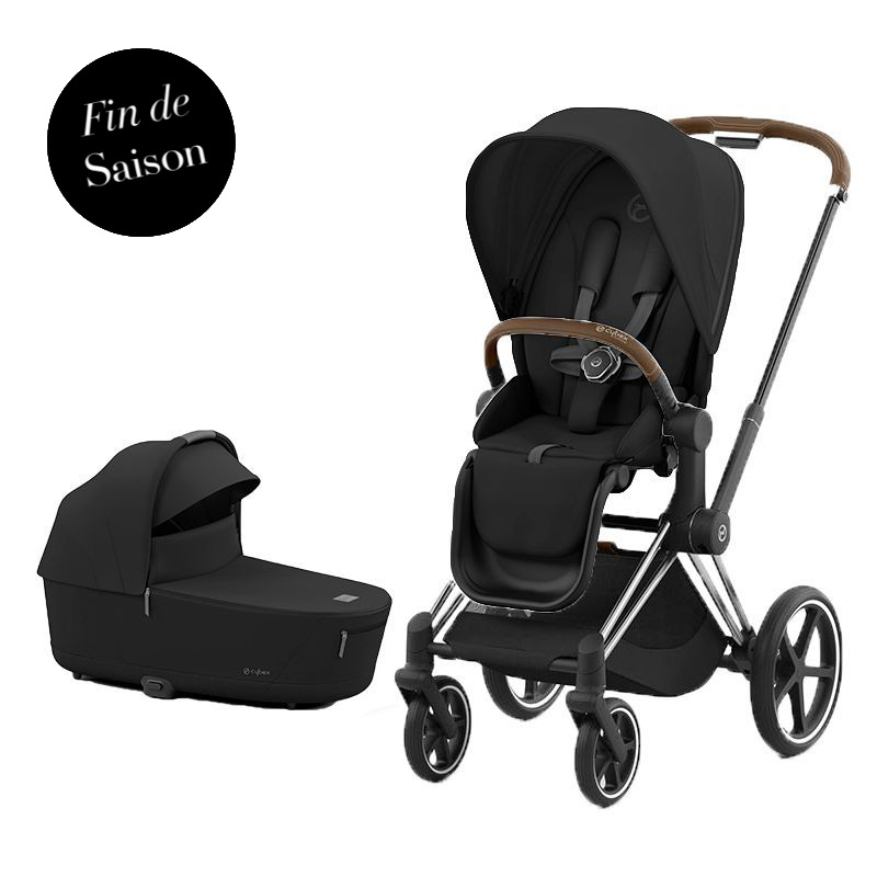 Pack poussette Priam 4 + Nacelle Luxe Cybex logo