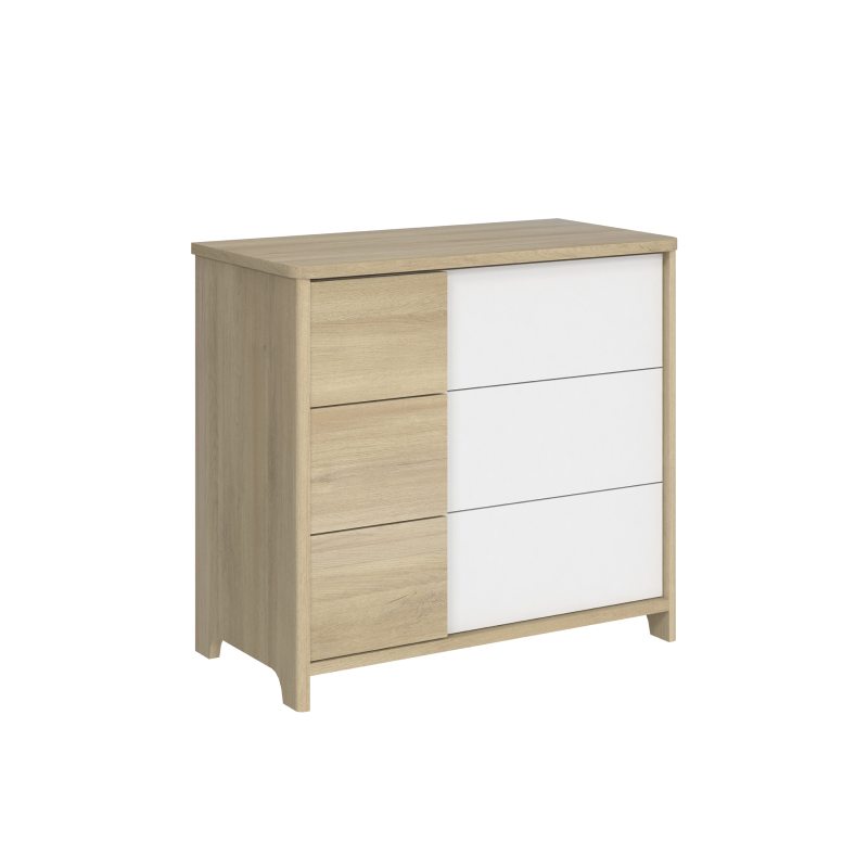 Commode Sacha avec plan à langer en option Galipette commode chene