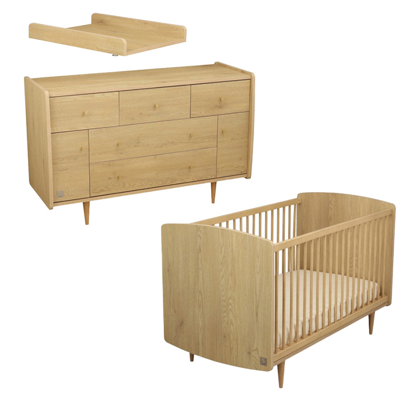 Chambre My Love : lit évolutif 70x140 + commode buffet + plan à langer Sauthon cover