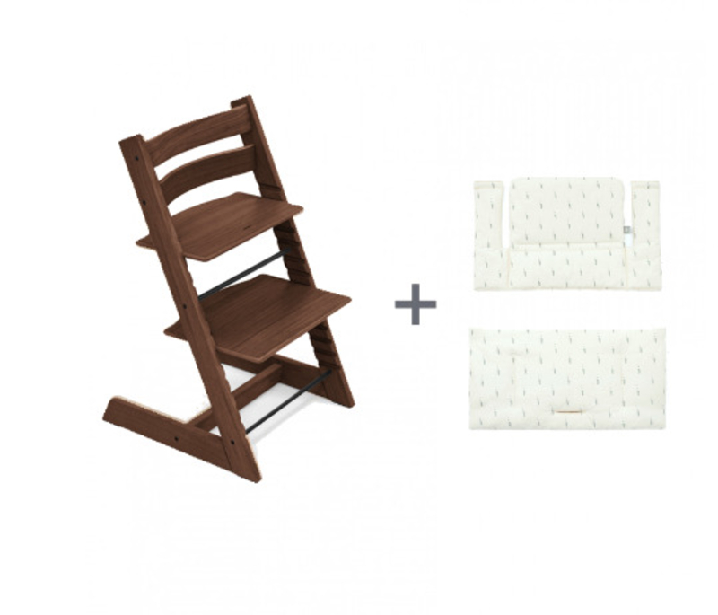 Chaise haute chêne et coussin coton bio Tripp Trapp Stokke cover