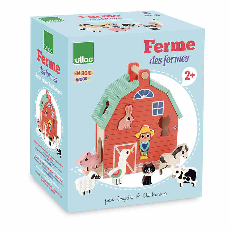 Ma belle ferme des formes - Ingela P.Arrhenius Vilac packaging