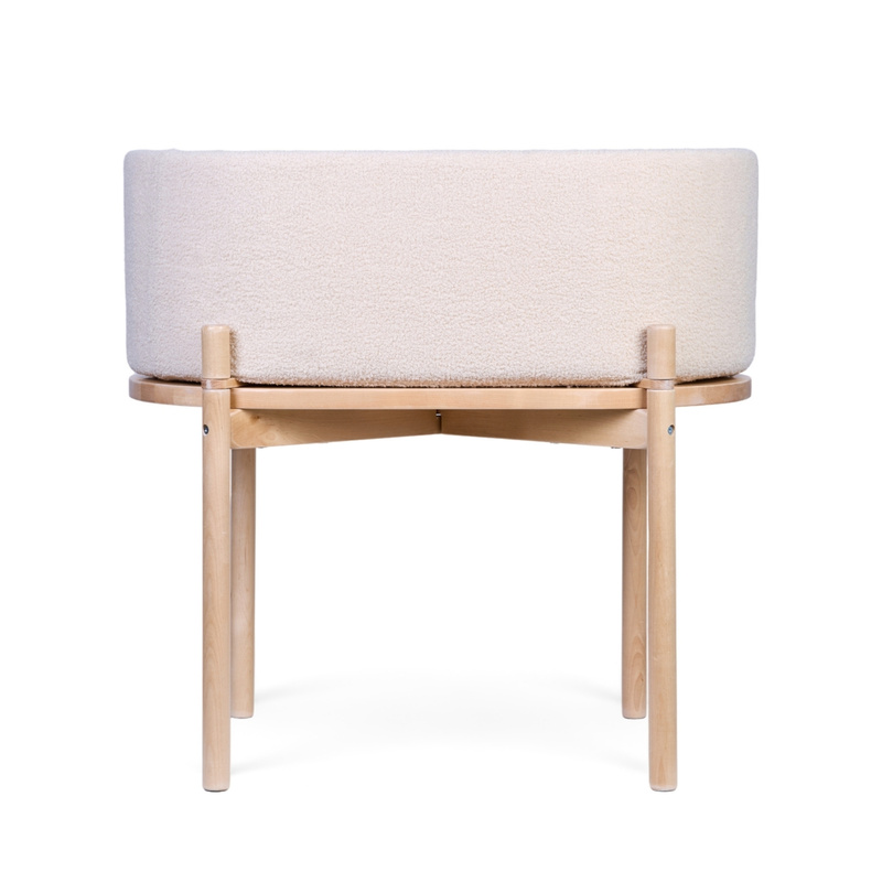 Berceau Bébé Évolutif en Table de Jeu Teddy écru Childhome Produit face