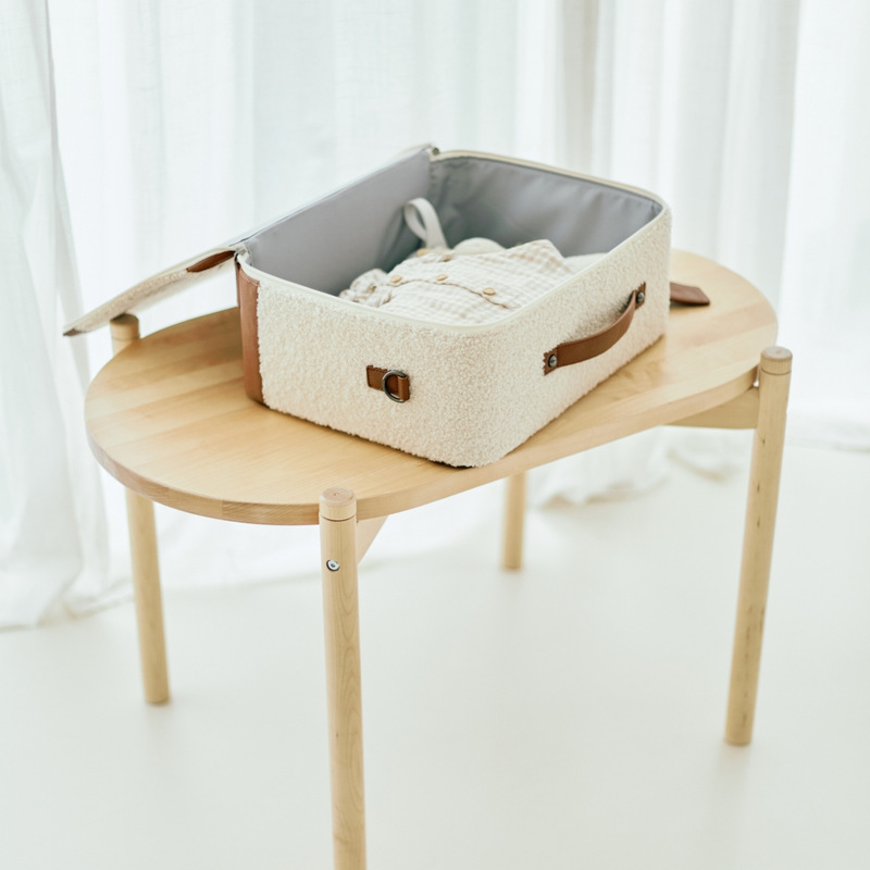 Berceau Bébé Évolutif en Table de Jeu Teddy écru Childhome Produit lifestyle3