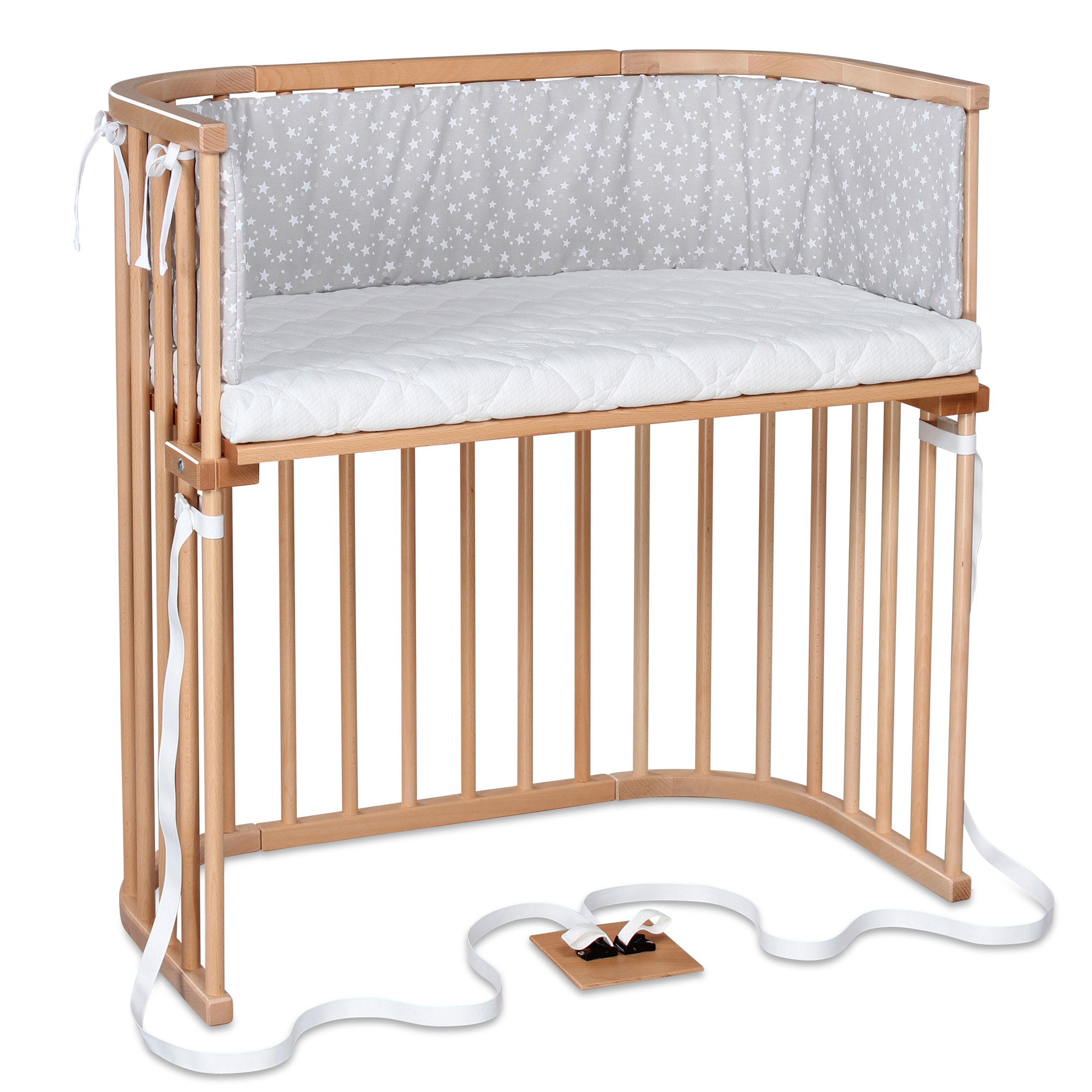 Berceau Cododo Boxspring Naturel laqué Babybay - Bambinou