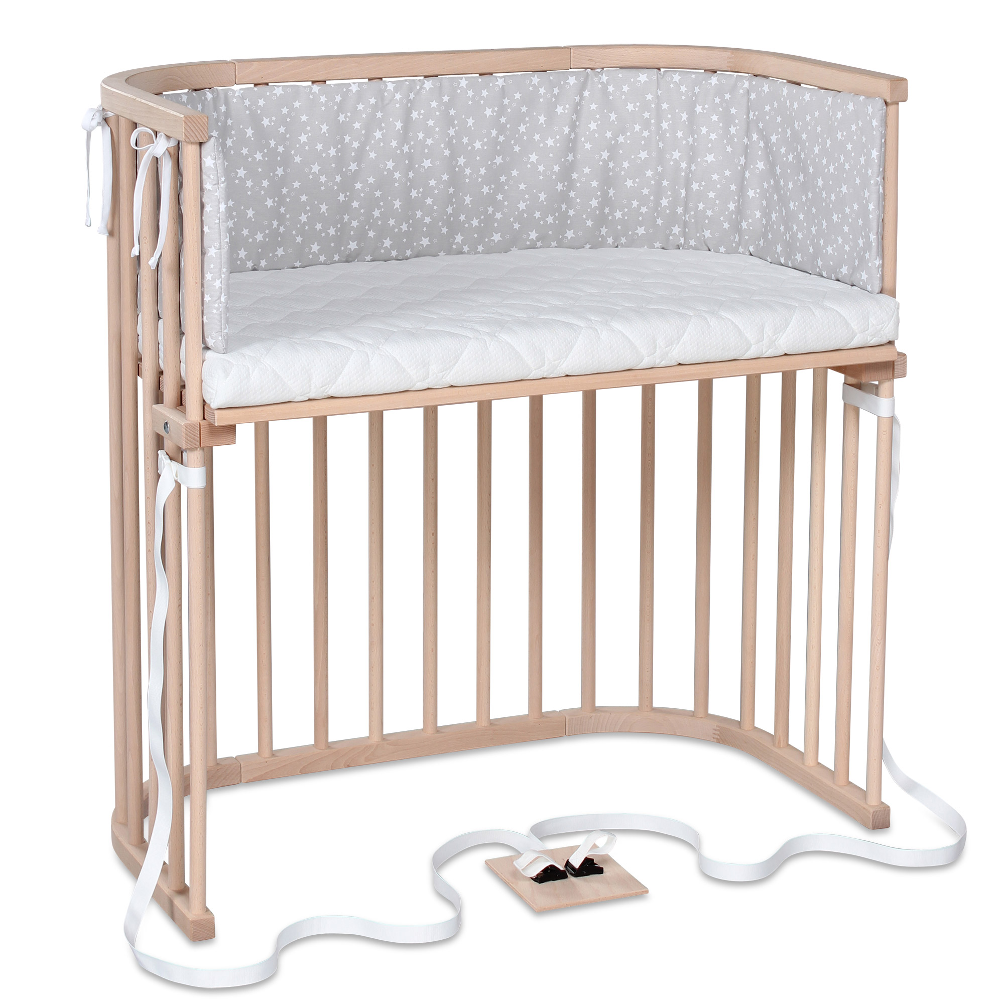 Berceau Cododo Boxspring Naturel non traité Babybay matelas