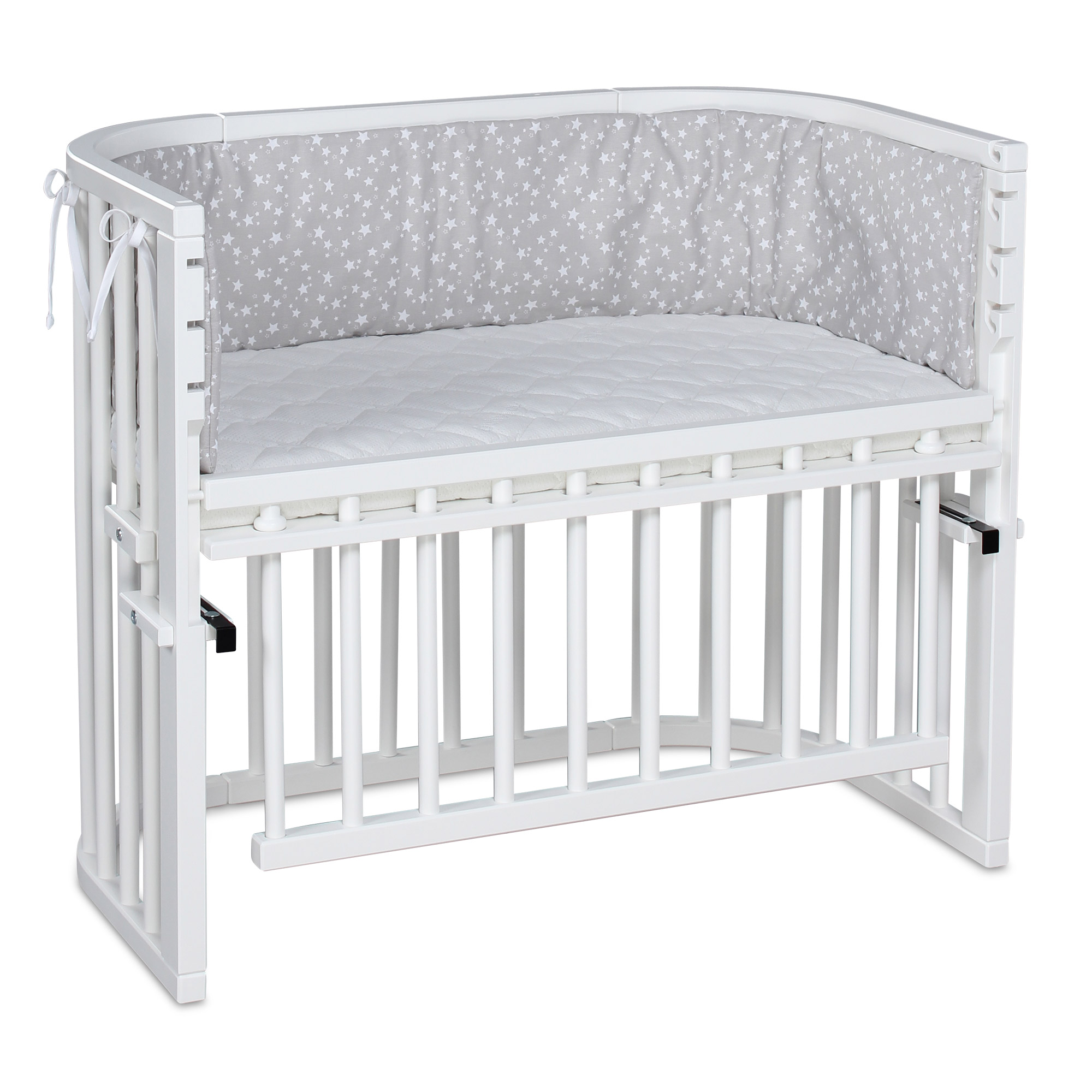 Berceau Cododo Maxi Comfort Plus Blanc laqué Babybay matelas