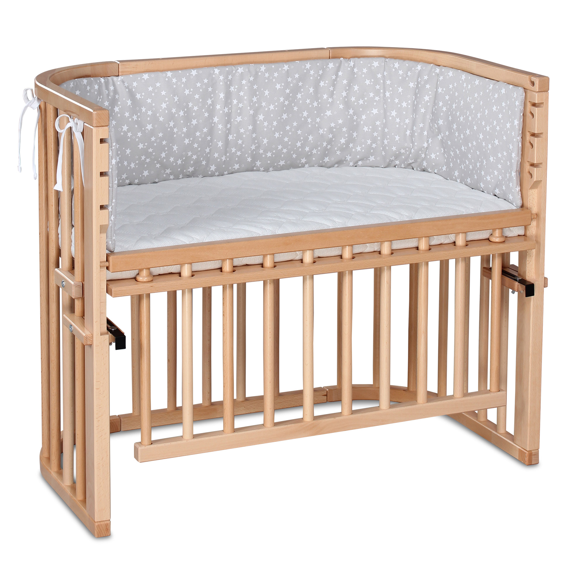 Berceau Cododo Maxi Comfort Plus Naturel laqué Babybay matelas