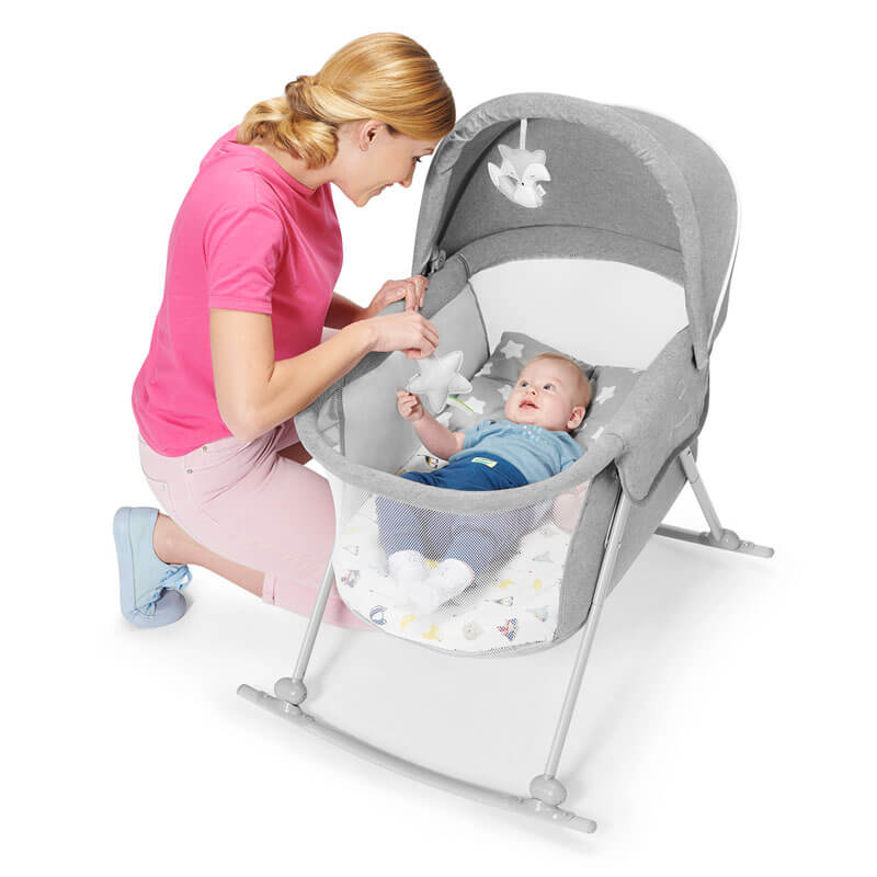 Berceau pliable Lovi Gris Kinderkraft berceau bébé