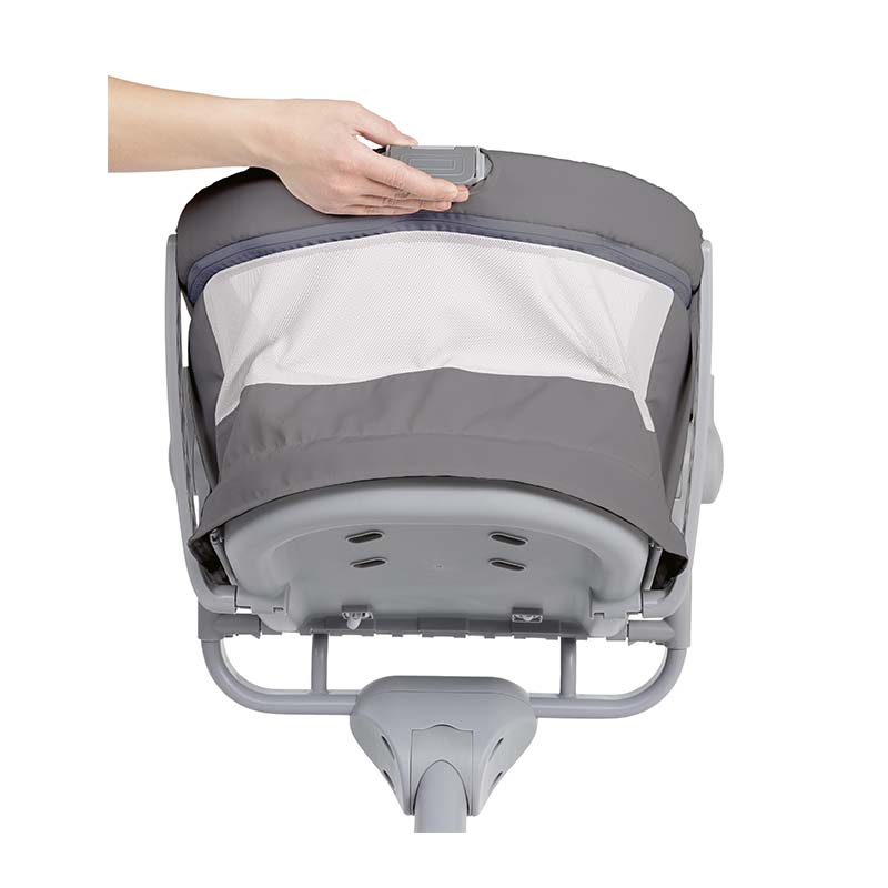 Berceau/Transat Évolutif Baby Hug 4in1 Air Dark Grey Chicco mesh