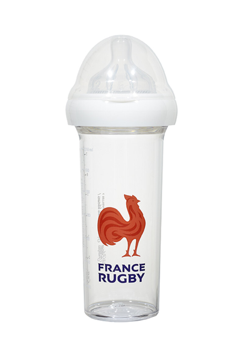 Biberon 210 ml 6m+ Logo XV Coq Rouge Le Biberon Francais produit face