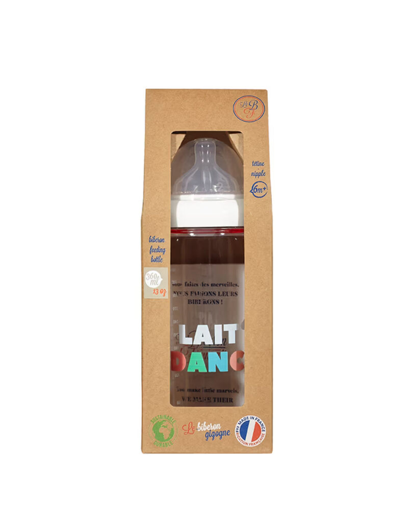 Biberon 360ml 6m+ Lait's Dance Le Biberon Français package face